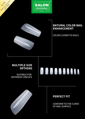 500 pièces/boîte ABS Salon professionnel faux ongles pour le bricolage de l'art des ongles