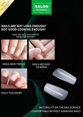 500 pièces/boîte ABS Salon professionnel faux ongles pour le bricolage de l'art des ongles