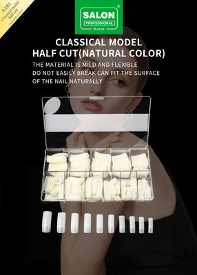 Faites-le vous-même art couleur naturelle couverture complète faux ongles pour l'extension des ongles 500pcs/boîte