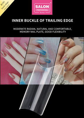 Des ongles artificiels ABS de couleur claire 500 pièces Facile d'application Des faux ongles pour le salon de l'art de l'ongle