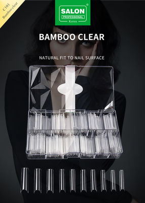 OEM couverture complète de bambou gel clair doux faux ongles concepts de pointeurs d'ongles artificiels