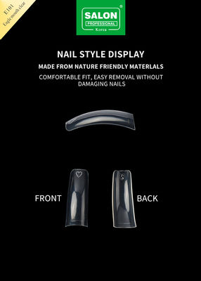 Medium Pré-Formée sans couture de couleur claire Faux Conseils d'ongles pour le bricolage Salon d'ongles à domicile 12 Tailles