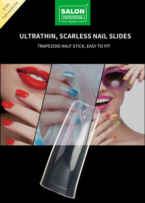 Medium Pré-Formée sans couture de couleur claire Faux Conseils d'ongles pour le bricolage Salon d'ongles à domicile 12 Tailles