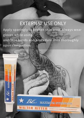 Crème anesthésiante pour tatouage semi-permanent OEM/ODM non grasse 10g, soulagement rapide de la douleur