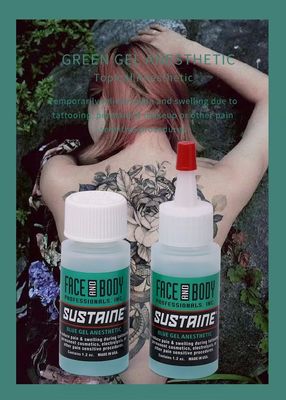 Gel anesthésiant pour tatouage à action rapide avec 2% de lidocaïne et 1,5% de tétracaïne pour le soulagement de la douleur en 1,2 oz/pièce