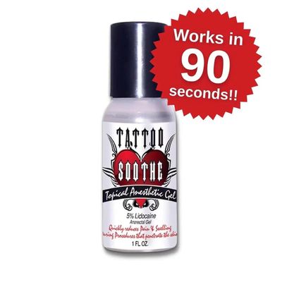 Gel anesthésiant pour tatouage à action rapide avec 2% de lidocaïne et 1,5% de tétracaïne pour le soulagement de la douleur en 1,2 oz/pièce
