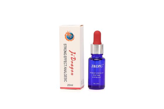 Solution anesthésiante pour tatouage à action rapide Jilong, 20 ml/bouteille, pour soulager la douleur, arrêter le saignement et prévenir les allergies