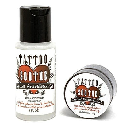 Gel engourdissant pour tatouage à 5 % de lidocaïne et 4 % de tétracaïne, 1 FL OZ, gel anesthésique topique pour le soulagement de la douleur