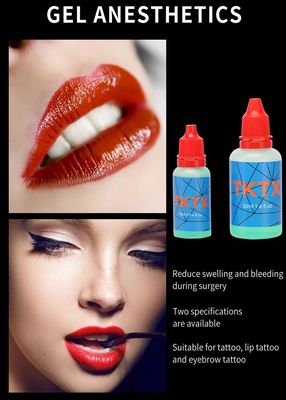 TKTX Gel anesthésiant 15 ml Blue Gel à action rapide avec 9% de lidocaïne pour soulager la douleur