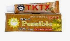 Crème anesthésiante pour tatouage possible 55% Tktx Crème anesthésiante pour tatouage à action rapide et forte pour tatouage corporel