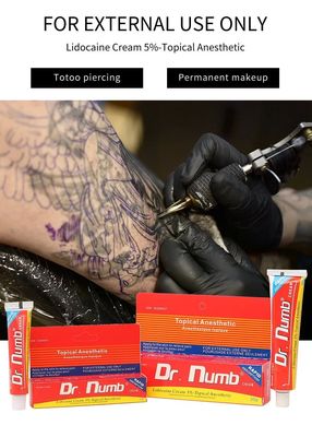 Dr Numb Crème topique pour tatouage Lido-caine Crème pour la peau pour la cire Miro Blading Miro Aiguille