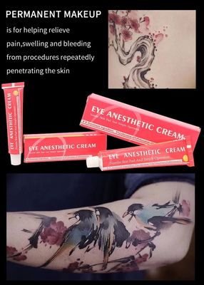 Crème anesthésique pour les yeux Bon effet pour les sourcils Tattoo Waxing Microneedling Microblading Facial Lip Fillers Crème anesthésique