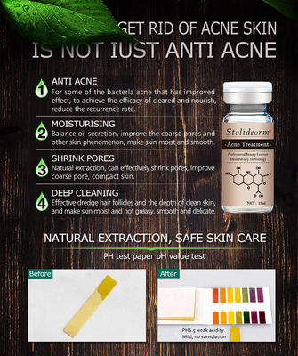 Serum de solution de mésothérapie Ensemble d' herbes pour éliminer les boutons Serum de plume cutanée Serum de microneedling