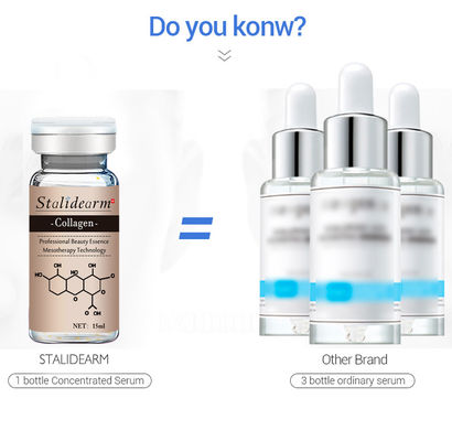 Les anti rides de marque de distributeur font face au blanchiment hydratant le sérum organique de collagène de l'essence 10ml