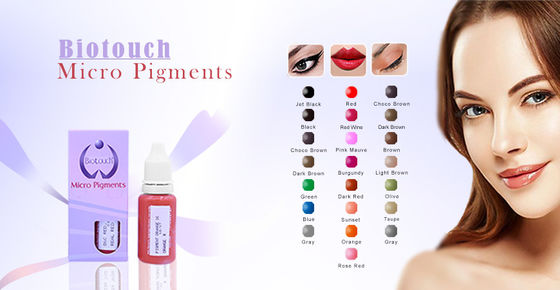 Le tatouage micro de colorant de Biotouch encrent 1/2 brun chocolat once pour le colorant permanent de maquillage de tatouage de lèvre de sourcil