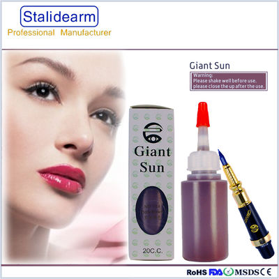 Le GÉANT EXPOSENT AU SOLEIL le colorant semi permanent de maquillage/encre originale de tatouage 20ml pour le tatouage de lèvre de sourcil