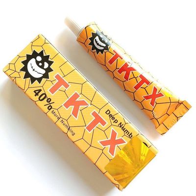 Lidocaïne original crème engourdissant 10g jaune de tatouage permanent du maquillage TKTX