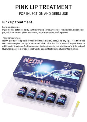 Injection rose de sérum de réparation de lèvre de Mesotherapy de sérum de traitement de lèvre 0,17 onces liquides