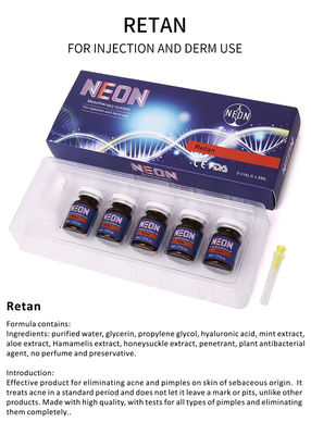 Essence pure de thérapie de sérum de l'injection 5ml d'acné de sérum meso au néon de traitement