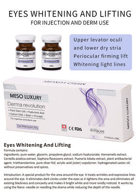 Sérum de levage 2ml de sérum d'oeil organique meso transparent anti/ride d'oeil