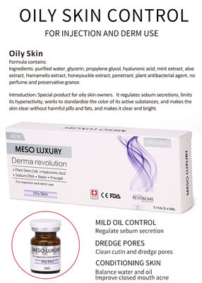 OEM de luxe meso de marque de distributeur d'ensemble de sérum de peptide de l'or 24k de sérum d'équilibre de peau de contrôle d'huile