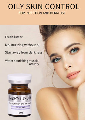 OEM de luxe meso de marque de distributeur d'ensemble de sérum de peptide de l'or 24k de sérum d'équilibre de peau de contrôle d'huile