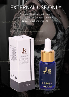 Liquide engourdi engourdissant engourdissant de maquillage permanent de gel d'anti allergie de solution de tatouage transparent de JS