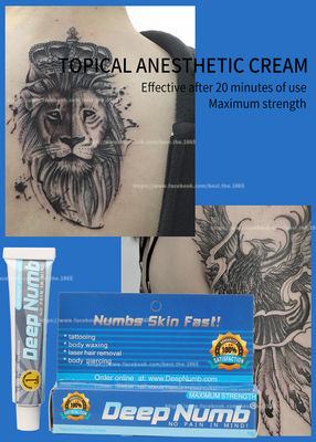 Crème anesthésiante profonde pour tatouage de bonne qualité, crème à la lidocaïne à effet rapide