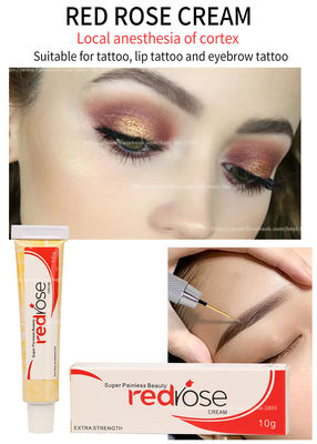 La crème engourdissante de Rose Numb Anesthetic Cream 10g de lidocaïne permanent rouge de maquillage s'appliquent pendant 20 minutes d'engourdi pendant 5-6 heures
