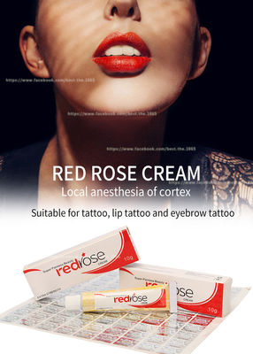 La crème engourdissante de Rose Numb Anesthetic Cream 10g de lidocaïne permanent rouge de maquillage s'appliquent pendant 20 minutes d'engourdi pendant 5-6 heures