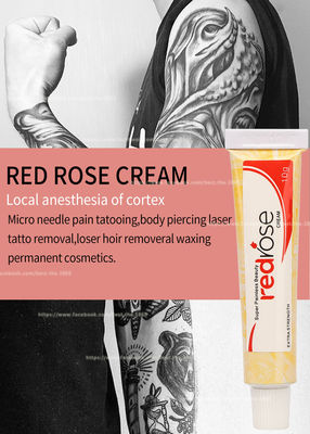 La crème engourdissante de Rose Numb Anesthetic Cream 10g de lidocaïne permanent rouge de maquillage s'appliquent pendant 20 minutes d'engourdi pendant 5-6 heures