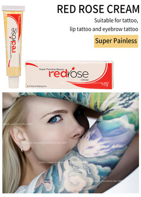 La crème engourdissante de Rose Numb Anesthetic Cream 10g de lidocaïne permanent rouge de maquillage s'appliquent pendant 20 minutes d'engourdi pendant 5-6 heures