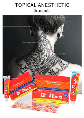 Crème anesthésique engourdie non huileuse de lidocaïne de Dr. Numb 30g de crème pour l'épilation de laser de tatouage de sourcil de lèvre