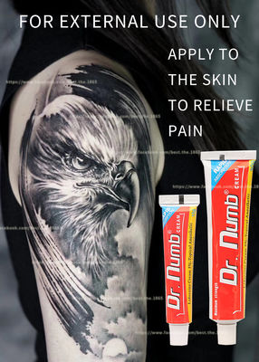 Crème anesthésique engourdie non huileuse de lidocaïne de Dr. Numb 30g de crème pour l'épilation de laser de tatouage de sourcil de lèvre
