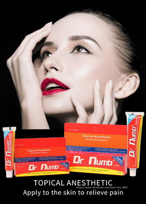 Crème anesthésique engourdie non huileuse de lidocaïne de Dr. Numb 30g de crème pour l'épilation de laser de tatouage de sourcil de lèvre