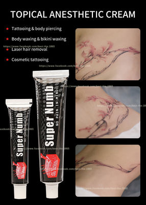 La crème blanche rose crème de 10g 30g de tatouage de douleur engourdie superbe d'arrêt s'appliquent pour 20mins efficace pendant 3 heures de prix de gros