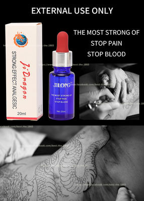 Arrêt transparent liquide anesthésique 20ml liquide de douleur de glace de gel de tatouage de JINLONG