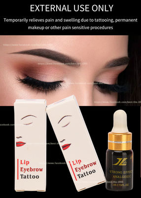 durer efficace indolore de liquide anesthésique de solution de tatouage de la lèvre 5ml pendant 3 heures tatouent le liquide engourdissant