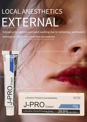 Crème anesthésique de pro de tatouage de J de Licocaine douleur crème engourdie de l'arrêt 10g pour cirer le maquillage permanent de tatouage