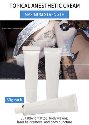 Cirage de la crème actuelle du tube 30G de tatouage du lidocaïne 30g blanc anesthésique engourdi blanc indolore de crème