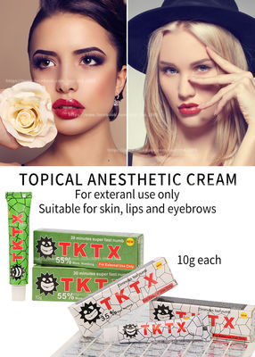 Crème engourdissante jaune originale de TKTX 10g Microneedling pour l'épilation de laser
