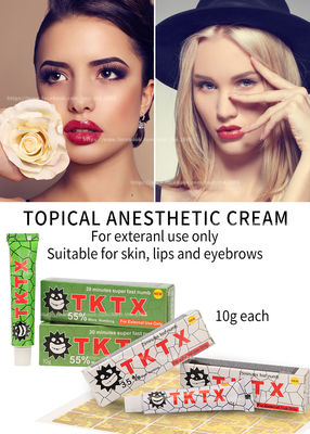 Crème engourdissante jaune originale de TKTX 10g Microneedling pour l'épilation de laser
