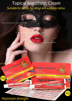 Tatouage crème engourdissant anesthésique de corps de sourcil de lèvre de tatouage crème engourdi du tatouage 10g 30g de vitesse fortement efficace