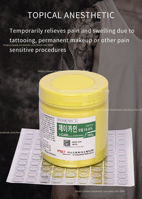 Prix engourdissant de qualité de tatouage de J CAÏN 500g 29,9% bon du label 15.6%/29.9% de paquet vert original crème d'OEM