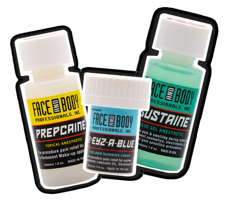 Tatouage anesthésique de gel bleu de Sustaine de lidocaïne engourdissant l'anti allergie 1.2OZ
