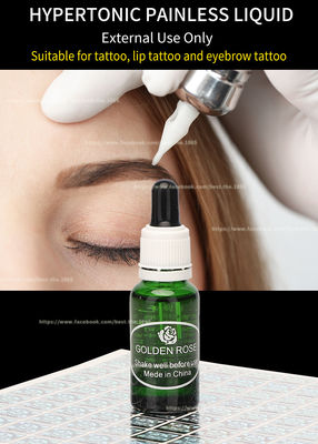 Rose Tattoo Anesthetic Solution d'or/crème engourdissante 20ml de lèvre
