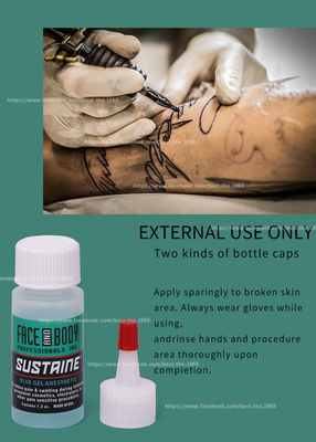 Gel anesthésique engourdissant original d'anti d'allergie de gel de Sustaine tatouage bleu vert stable de gel