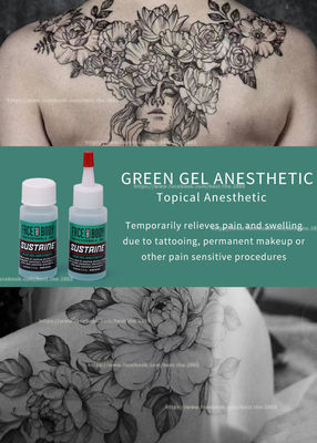 Gel anesthésique engourdissant original d'anti d'allergie de gel de Sustaine tatouage bleu vert stable de gel