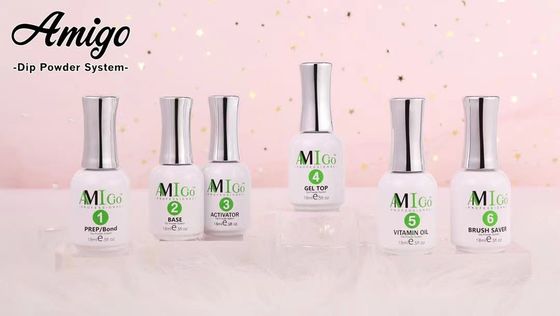 L'immersion de moulage facile de clou saupoudrent le système de Kit Amigo Acrylic Nail Dipping inodore