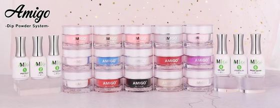 L'immersion de moulage facile de clou saupoudrent le système de Kit Amigo Acrylic Nail Dipping inodore